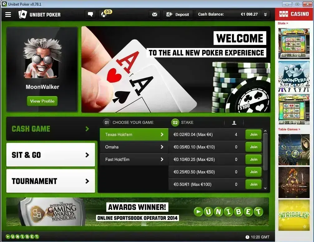 Unibet Képernyőkép 2